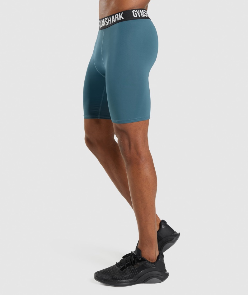 Gymshark Element Baselayer Shorts Toskansk Blågrønn