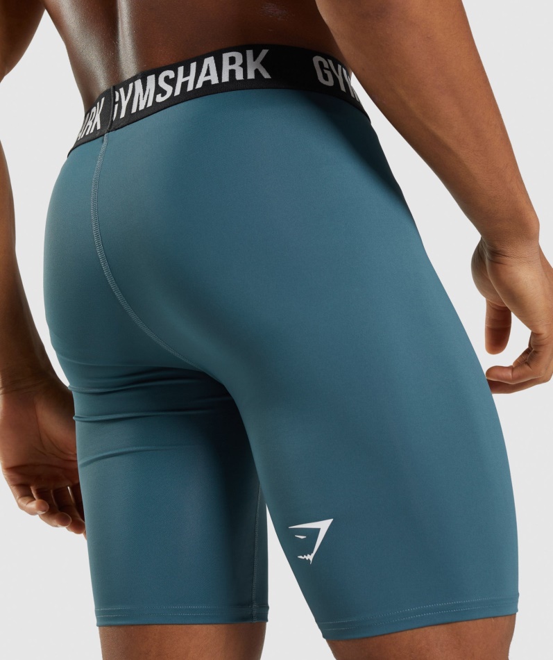 Gymshark Element Baselayer Shorts Toskansk Blågrønn