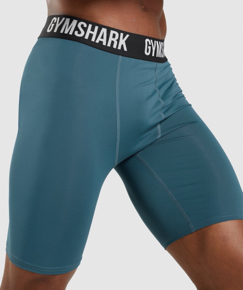Gymshark Element Baselayer Shorts Toskansk Blågrønn