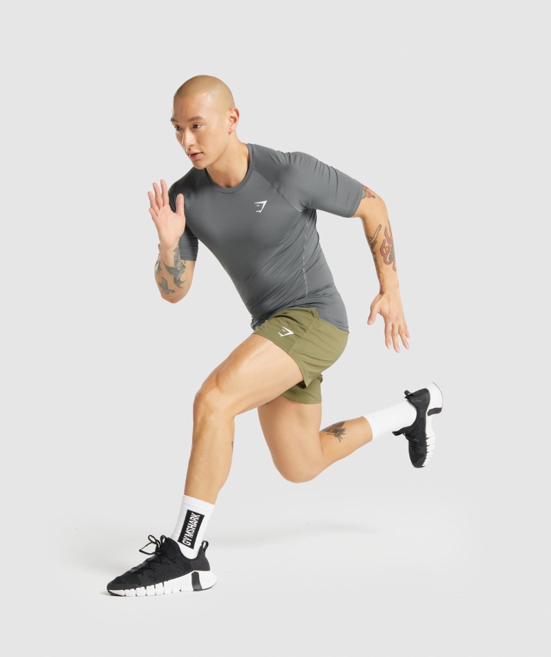Gymshark Element Baselayer T-skjorte Kull