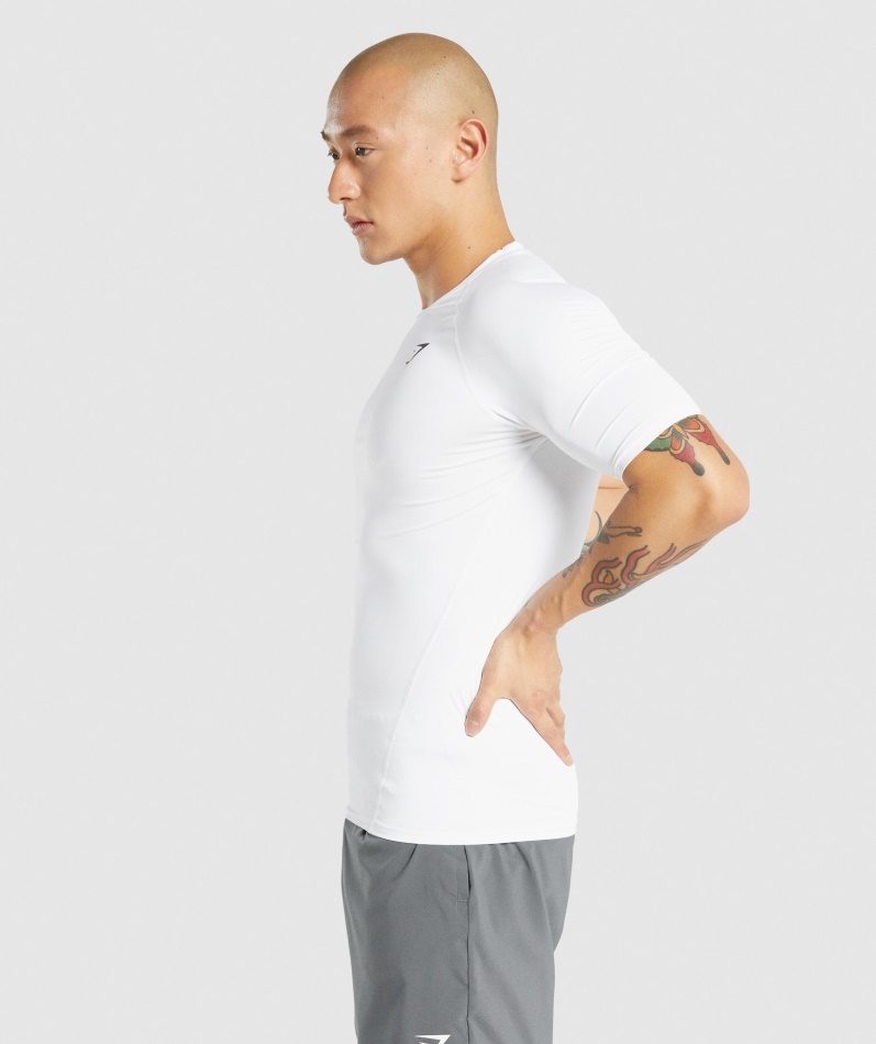 Gymshark Element Baselayer T-skjorte Hvit
