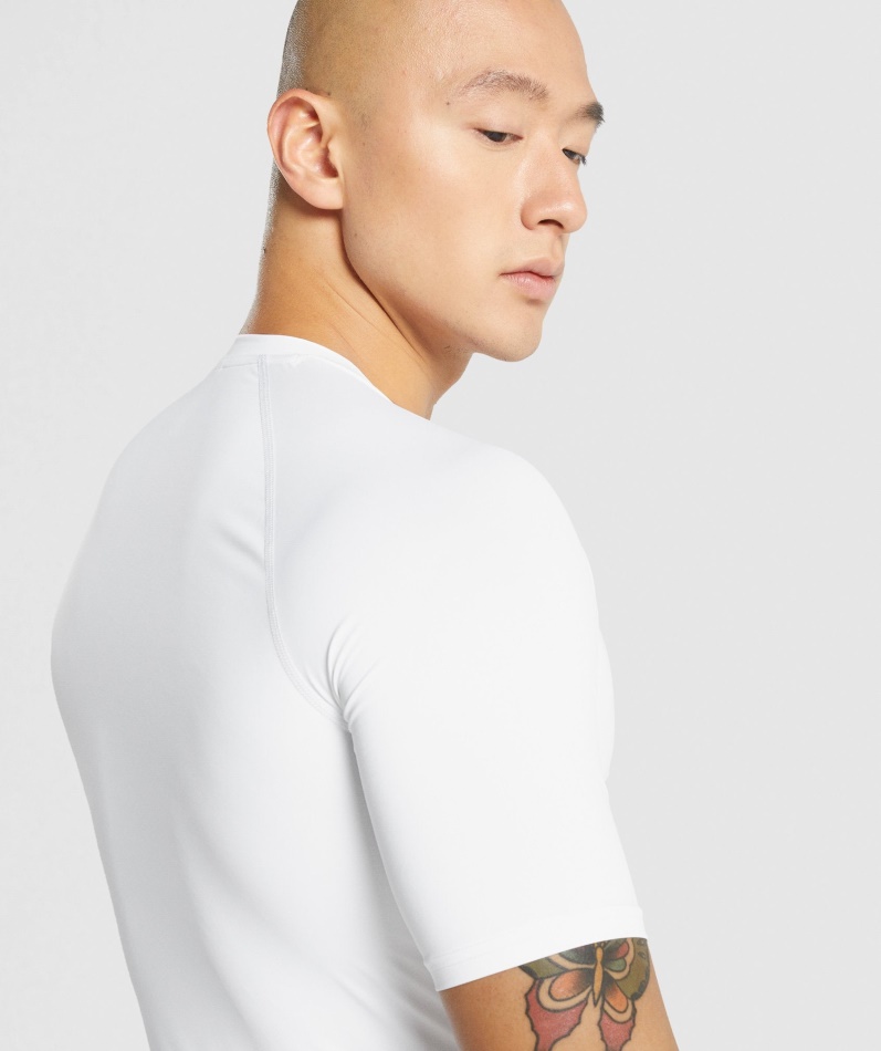 Gymshark Element Baselayer T-skjorte Hvit