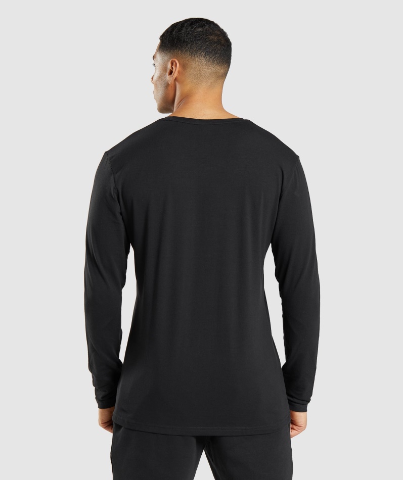 Gymshark Essential Langermet T-skjorte Svart