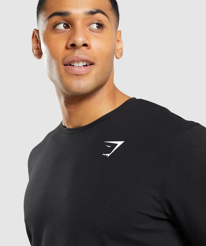 Gymshark Essential Langermet T-skjorte Svart