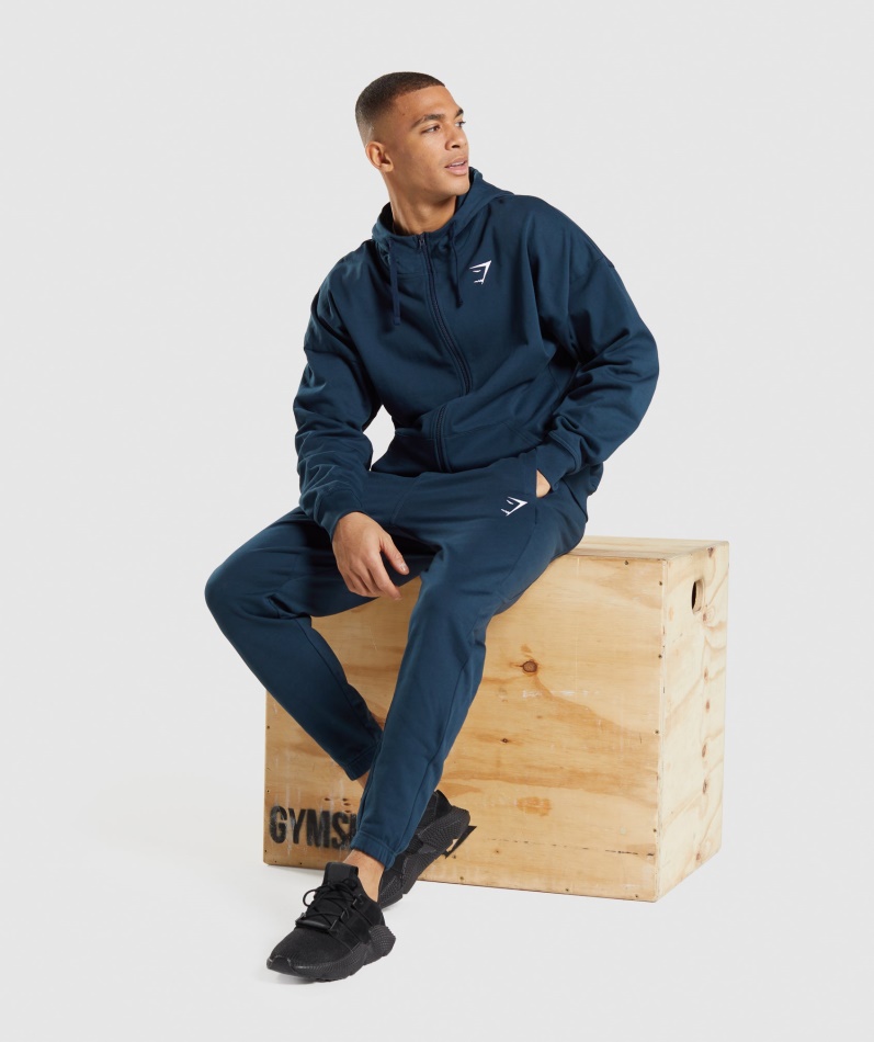 Gymshark Essential Overdimensjonert Jogger Marine