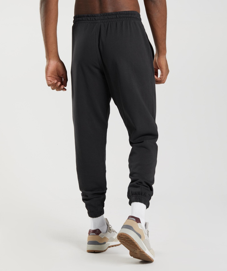 Gymshark Essential Overdimensjonerte Joggebukser Svart