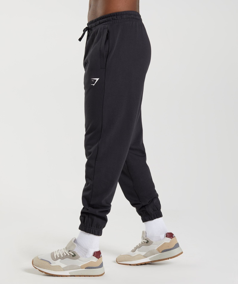 Gymshark Essential Overdimensjonerte Joggebukser Svart