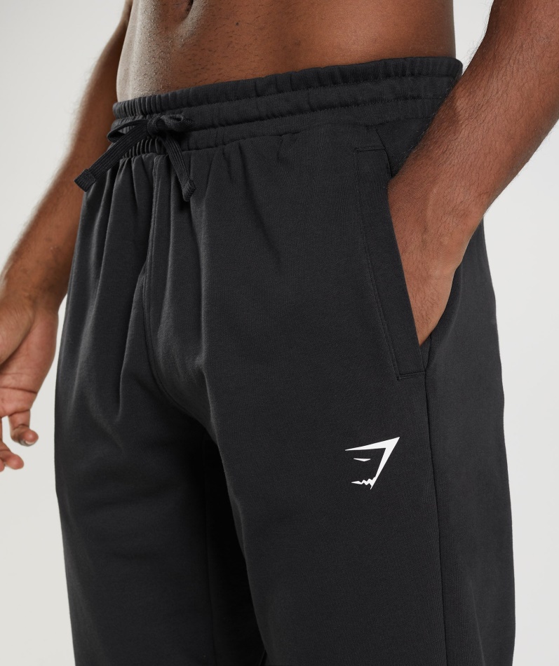 Gymshark Essential Overdimensjonerte Joggebukser Svart