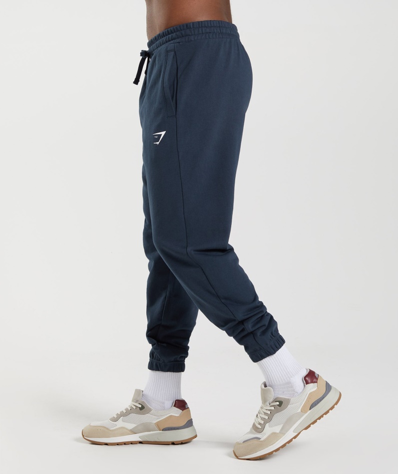 Gymshark Essensielle Overdimensjonerte Joggebukser Marine