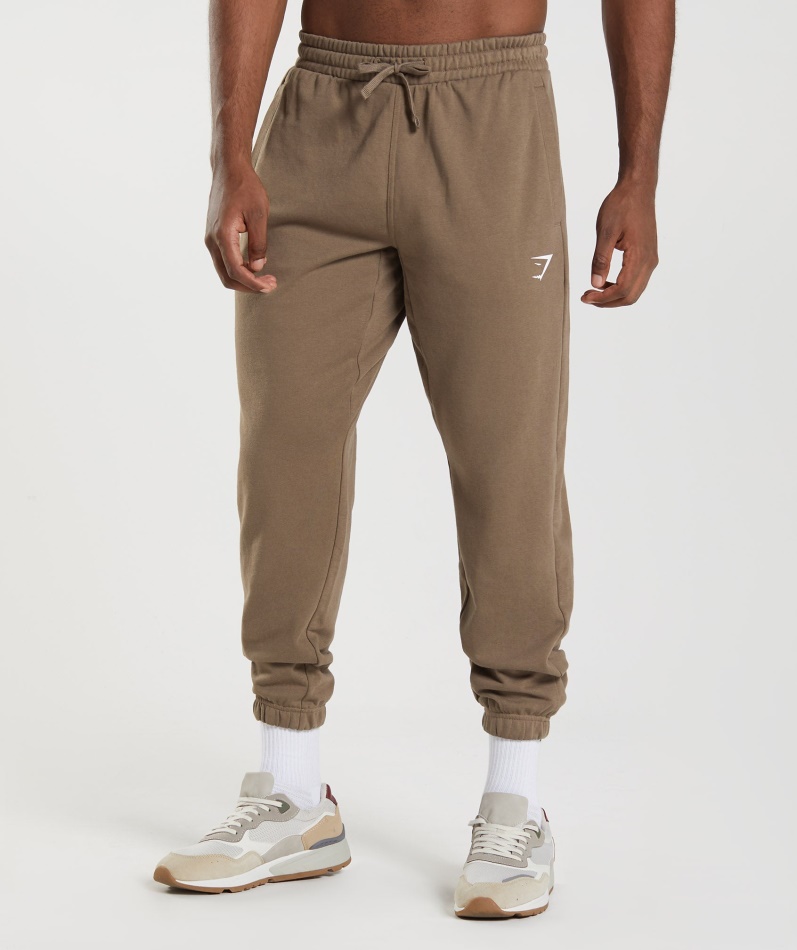 Gymshark Essensielle Overdimensjonerte Joggere Soul Brown