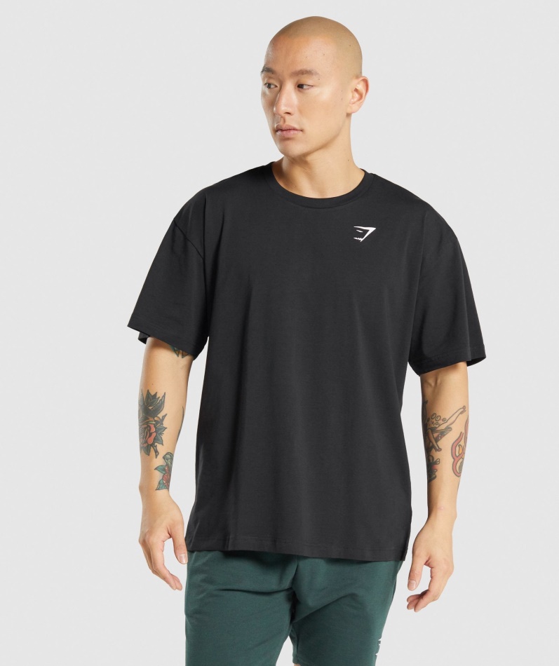 Gymshark Essential Oversized T-skjorte Svart