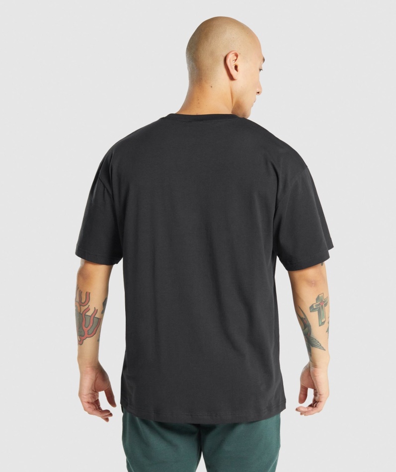 Gymshark Essential Oversized T-skjorte Svart