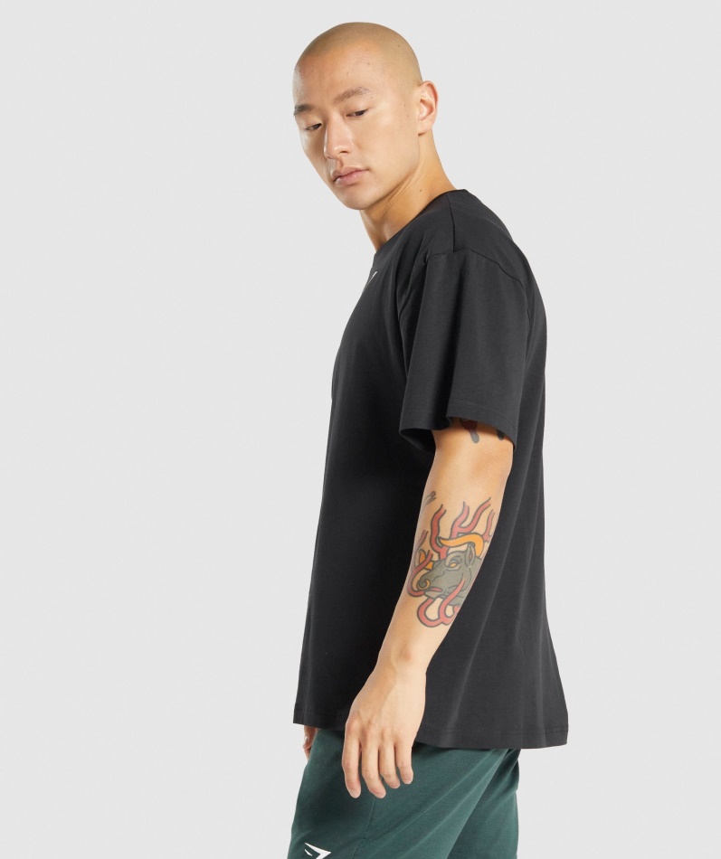 Gymshark Essential Oversized T-skjorte Svart