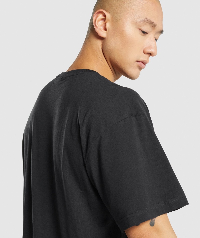 Gymshark Essential Oversized T-skjorte Svart