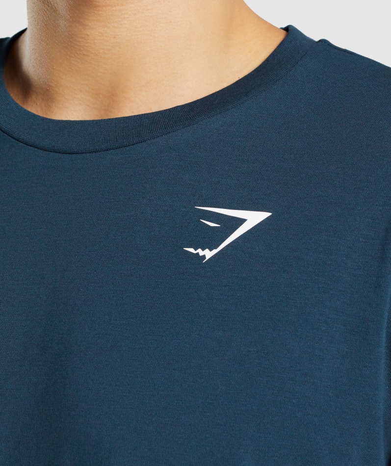 Gymshark Essensiell Overdimensjonert T-skjorte Marine