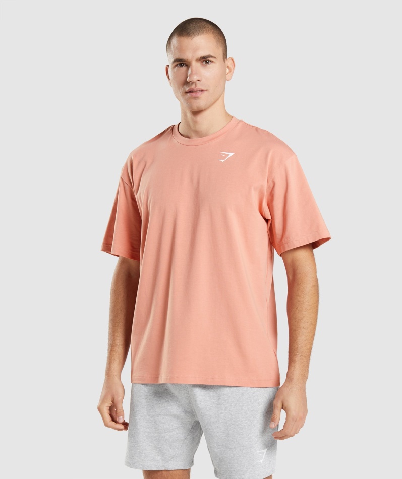 Gymshark Essential Oversized T-skjorte Nevada Rosa