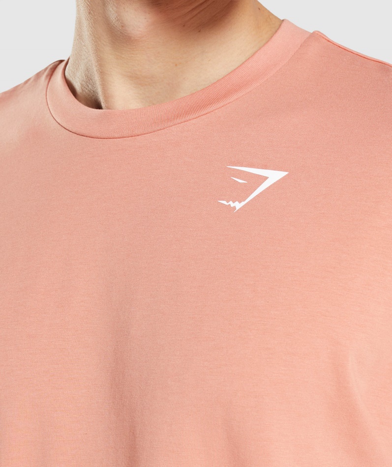 Gymshark Essential Oversized T-skjorte Nevada Rosa