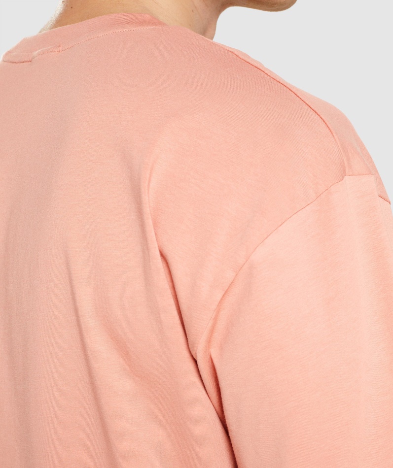 Gymshark Essential Oversized T-skjorte Nevada Rosa