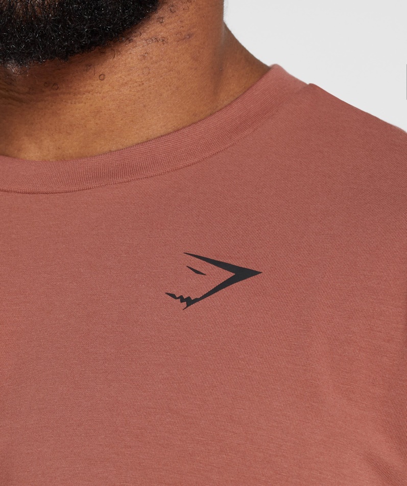 Gymshark Essential Oversized T-skjorte Rosa Brun