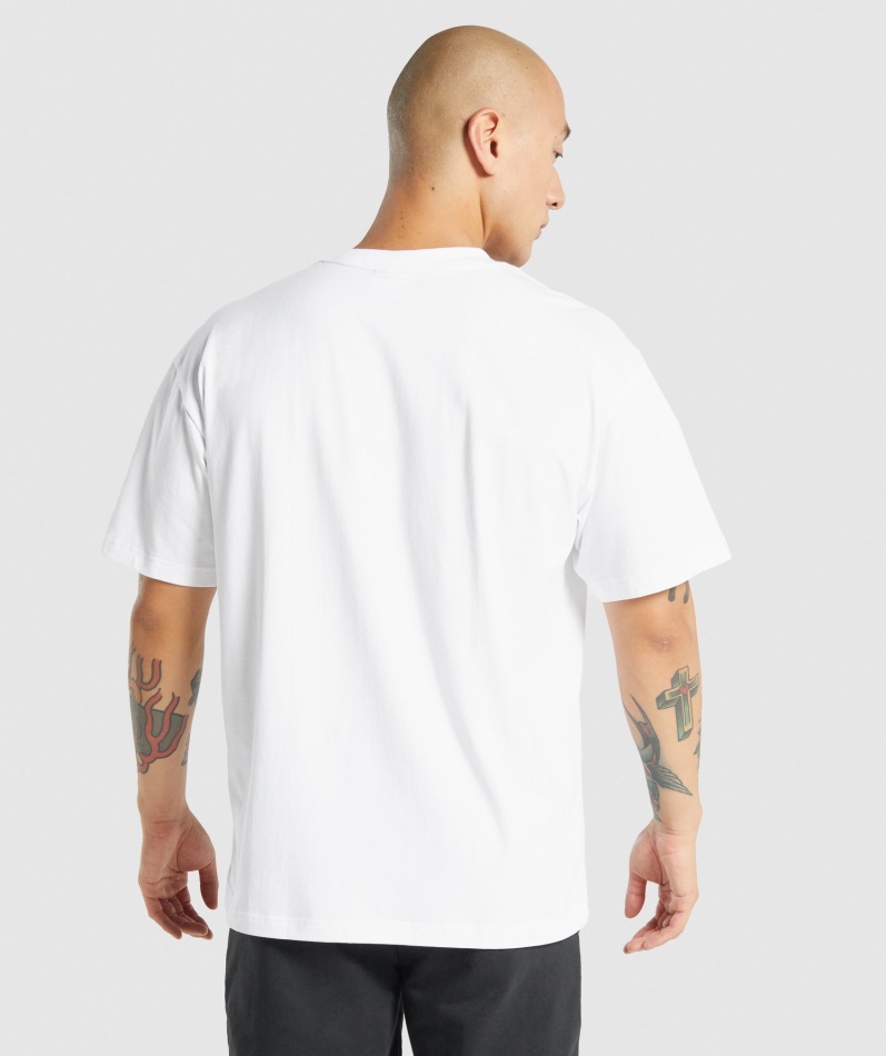 Gymshark Essential Oversized T-skjorte Hvit