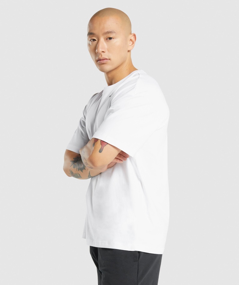 Gymshark Essential Oversized T-skjorte Hvit