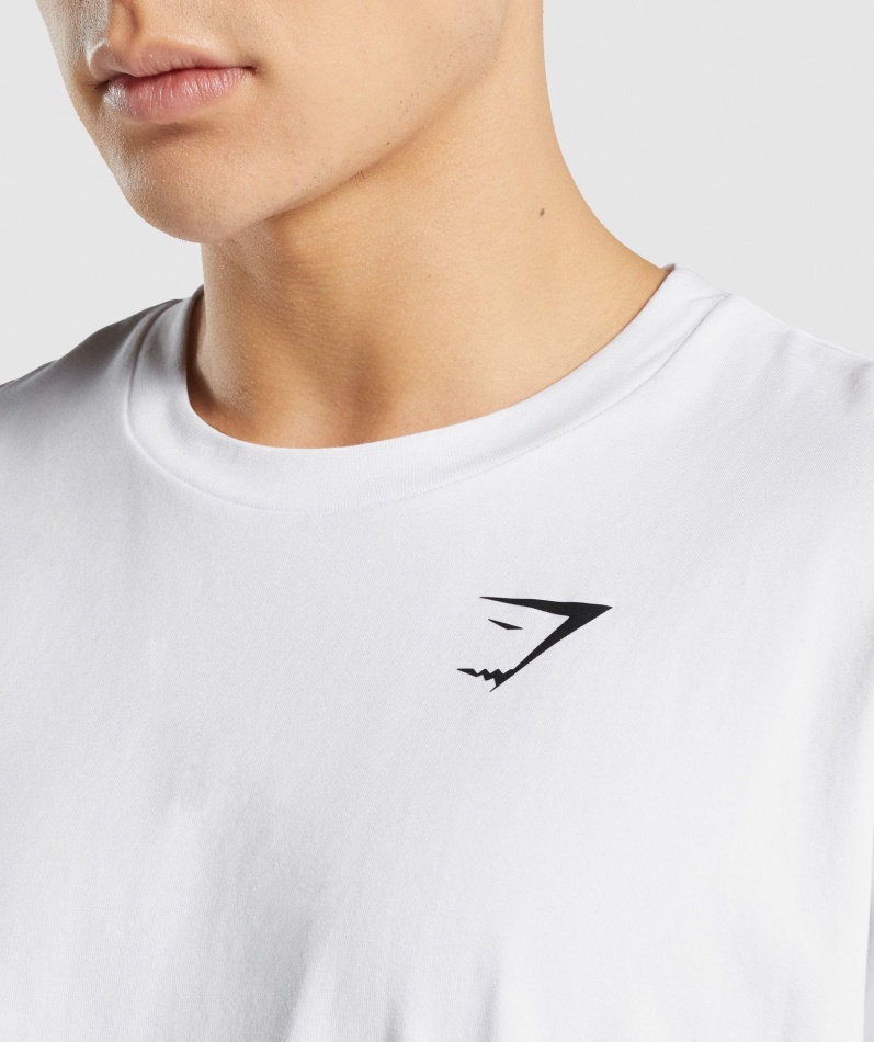 Gymshark Essential Oversized T-skjorte Hvit