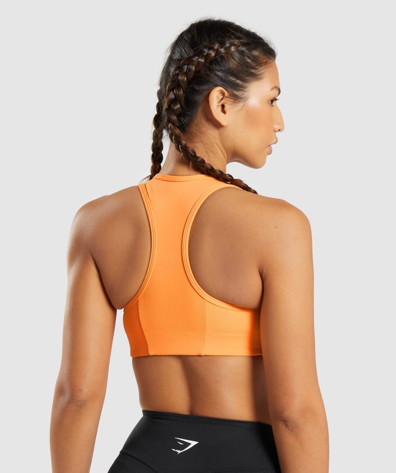 Gymshark Essential Racer Back Sports-bh Aprikos Oransje