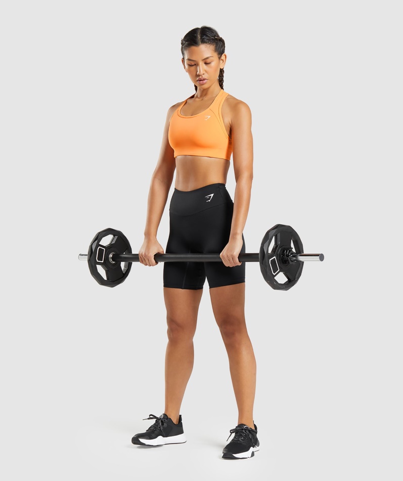 Gymshark Essential Racer Back Sports-bh Aprikos Oransje