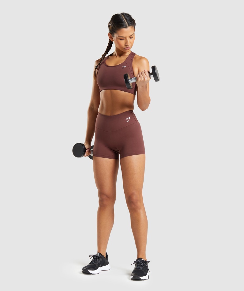 Gymshark Essential Racer Back Sports-bh Kirsebærbrun