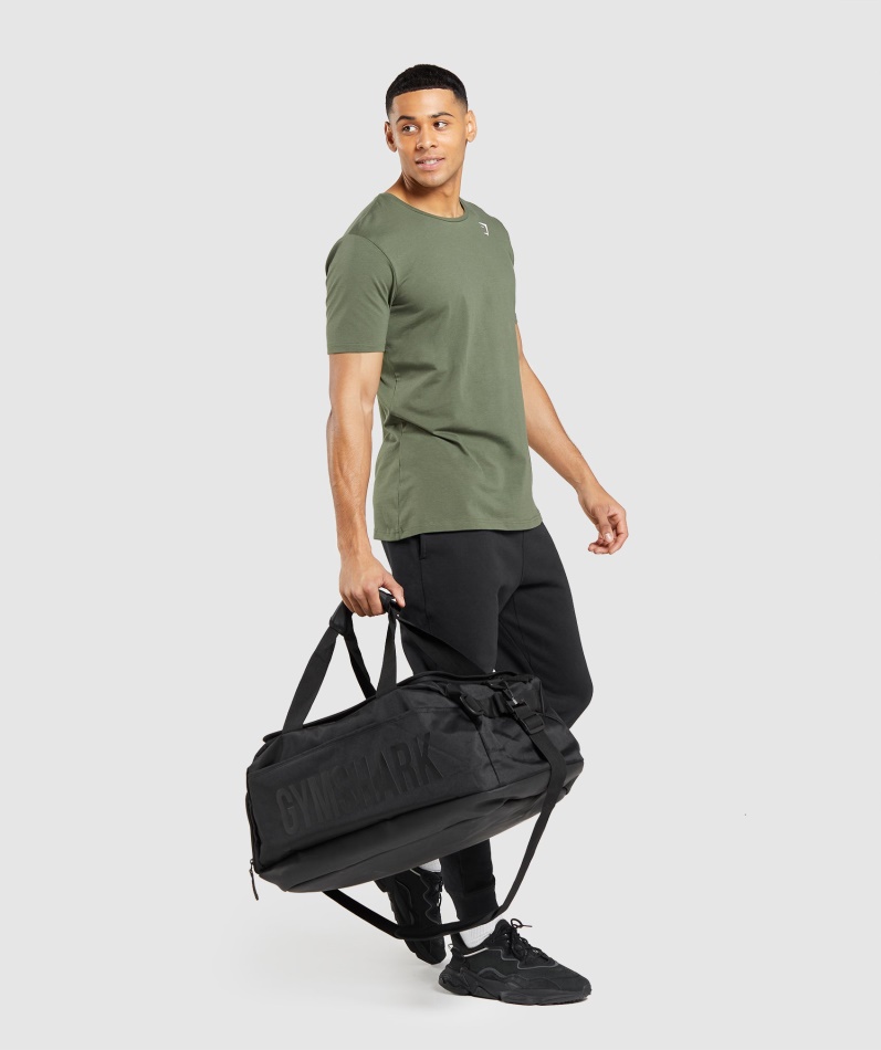 Gymshark Essensiell T-skjorte Kjerne Oliven