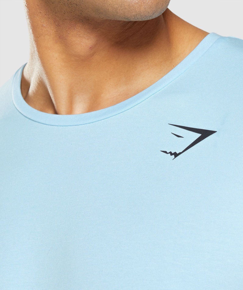 Gymshark Essensiell T-skjorte I Linblå