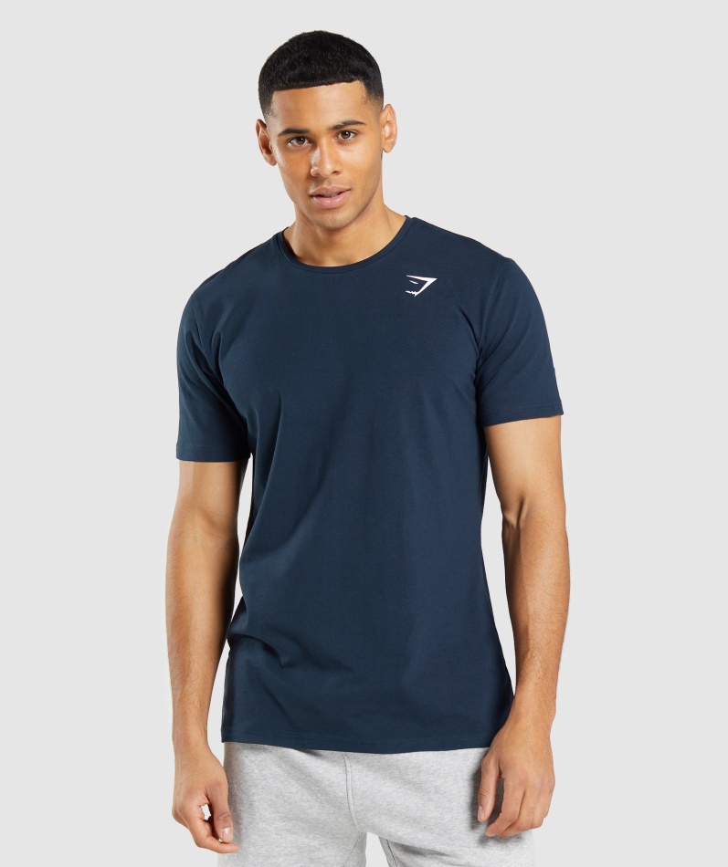 Gymshark Essensiell T-skjorte Marine