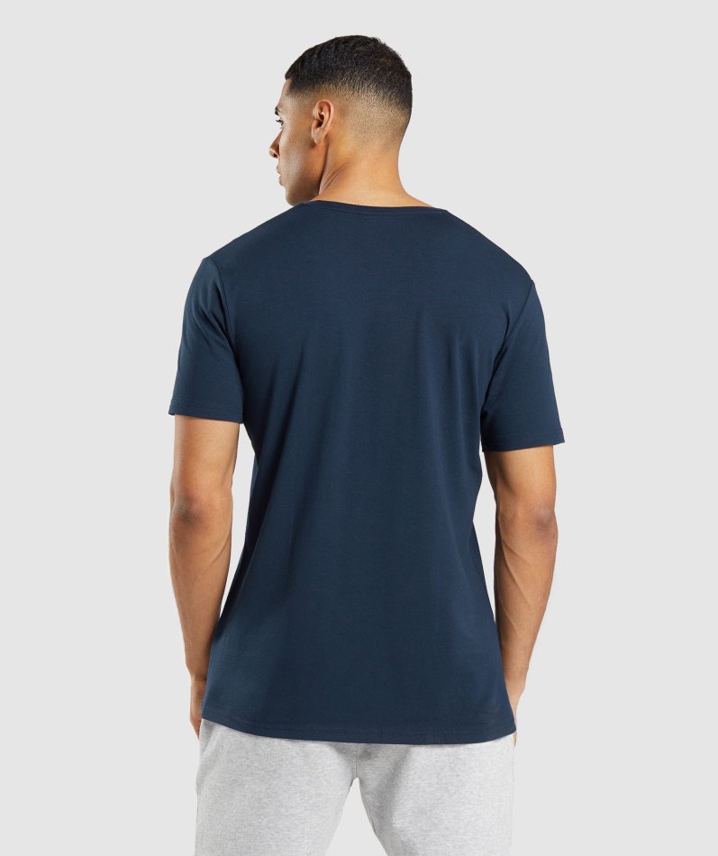 Gymshark Essensiell T-skjorte Marine