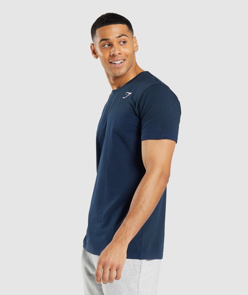 Gymshark Essensiell T-skjorte Marine