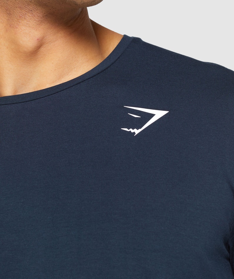 Gymshark Essensiell T-skjorte Marine