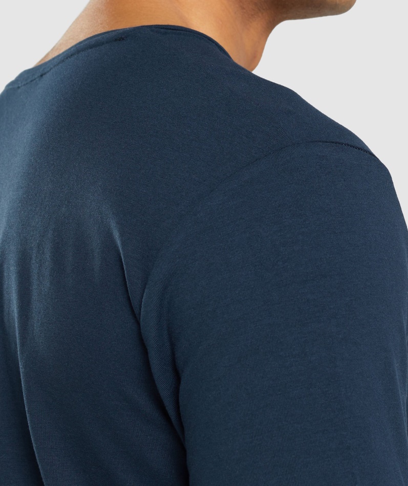 Gymshark Essensiell T-skjorte Marine
