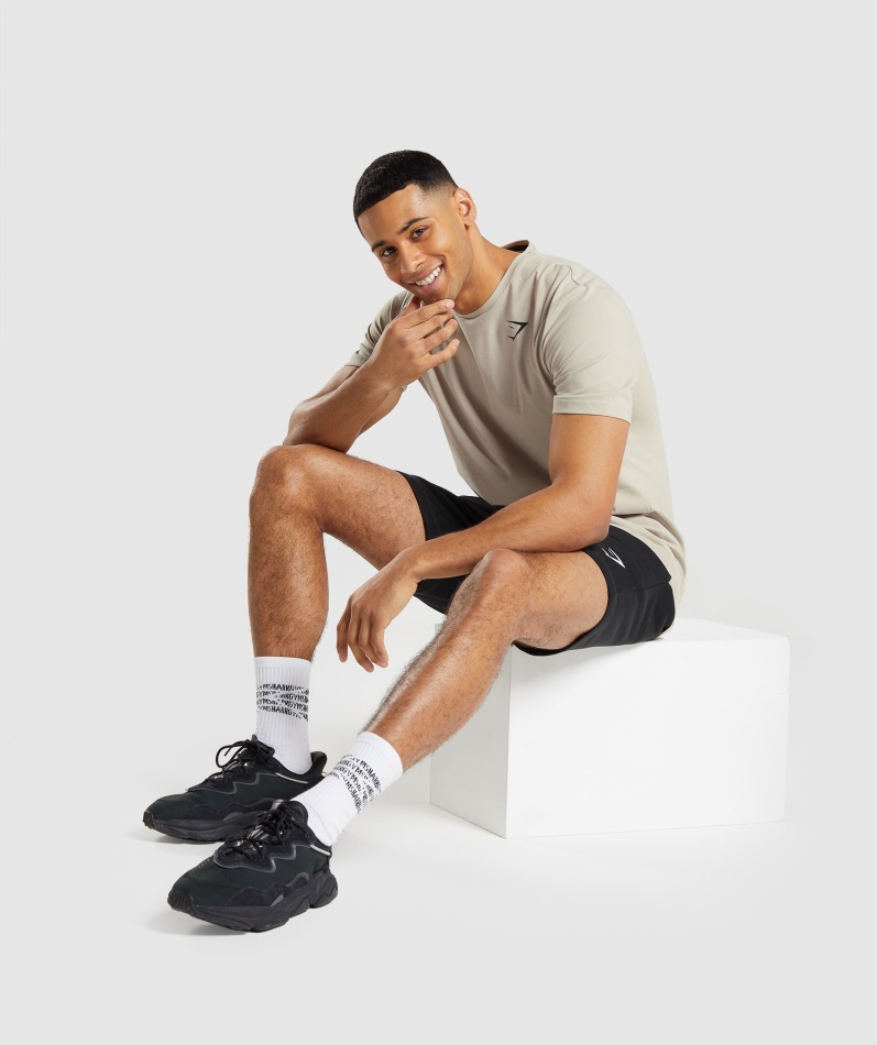 Gymshark Essensiell T-skjorte Pebble Grå