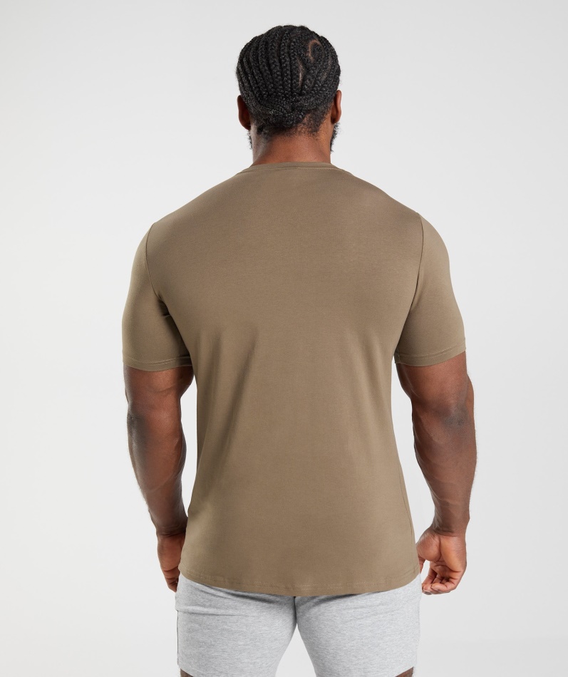 Gymshark Essensiell T-skjorte Sjelbrun