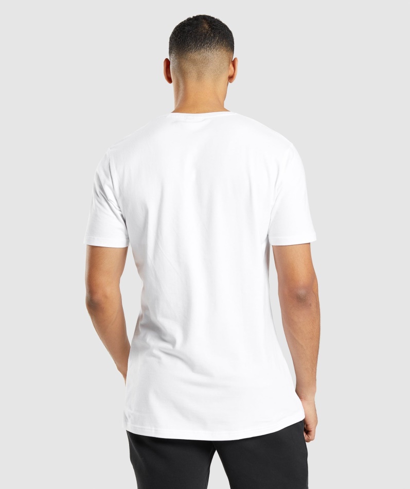 Gymshark Essensiell T-skjorte Hvit