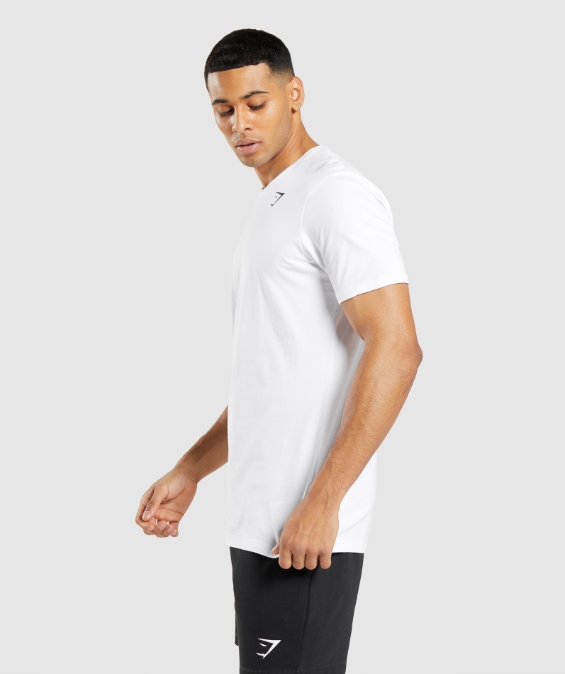 Gymshark Essensiell T-skjorte Hvit