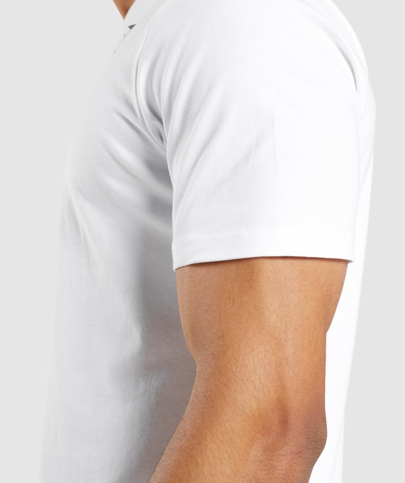 Gymshark Essensiell T-skjorte Hvit