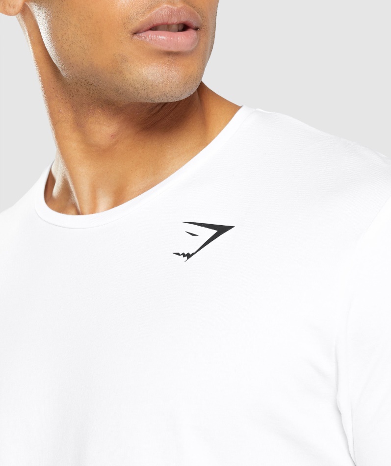 Gymshark Essensiell T-skjorte Hvit