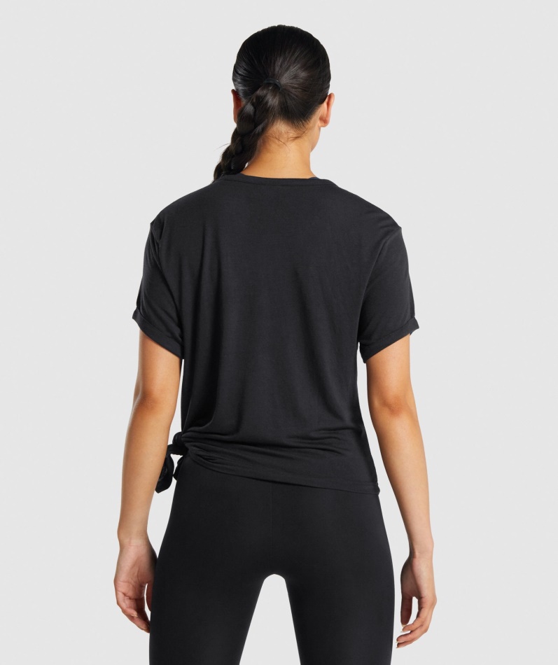 Gymshark Essensiell T-skjorte Dame Svart