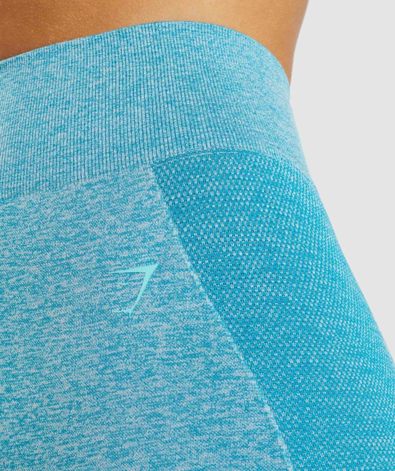 Gymshark Flex Sykkelshorts Atlas Blue Marl