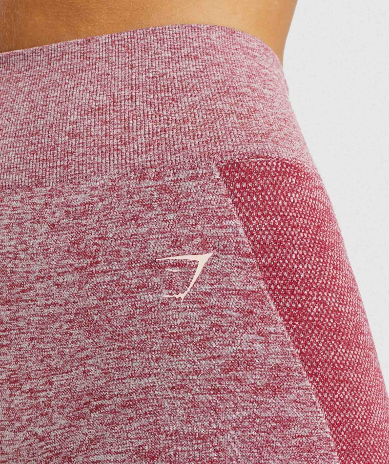 Gymshark Flex Sykkelshorts Burgunder Marl