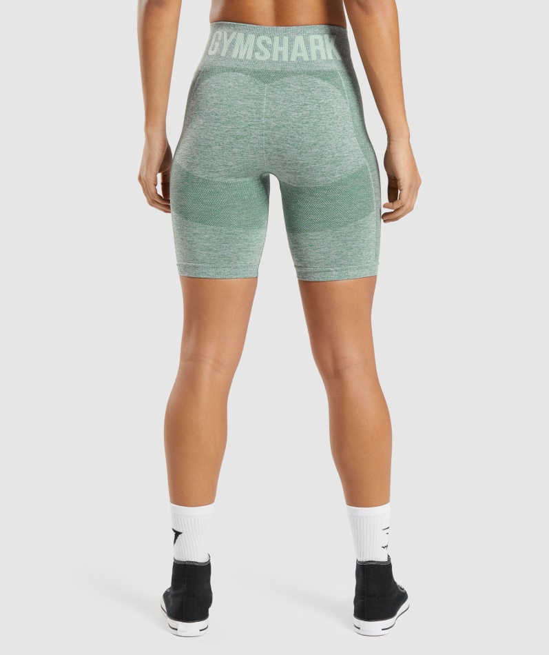 Gymshark Flex Sykkelshorts Studio Green Marl