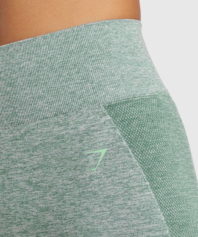 Gymshark Flex Sykkelshorts Studio Green Marl