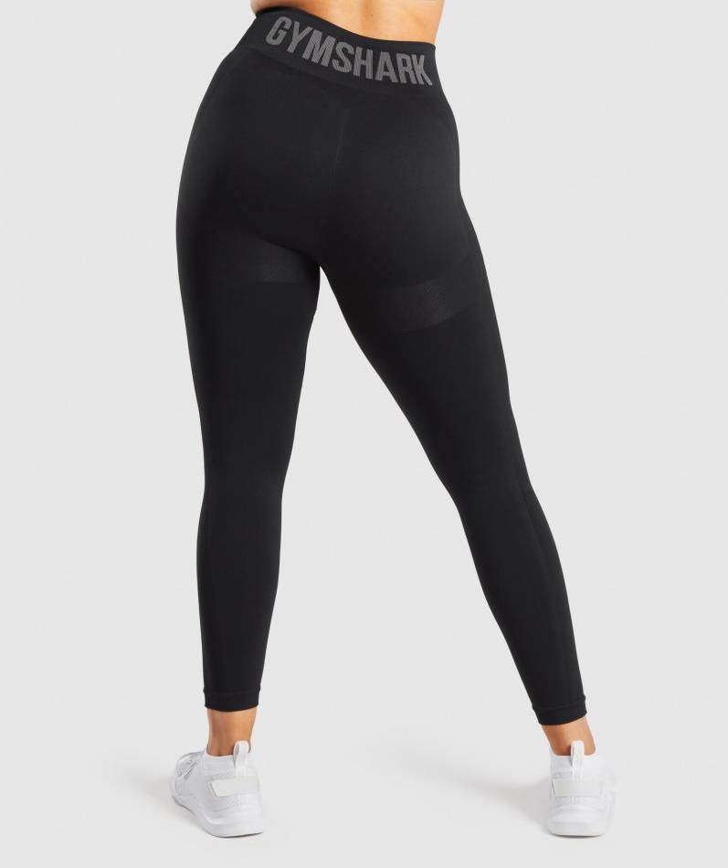 Gymshark Flex Leggings Med Høy Midje Svart-kull