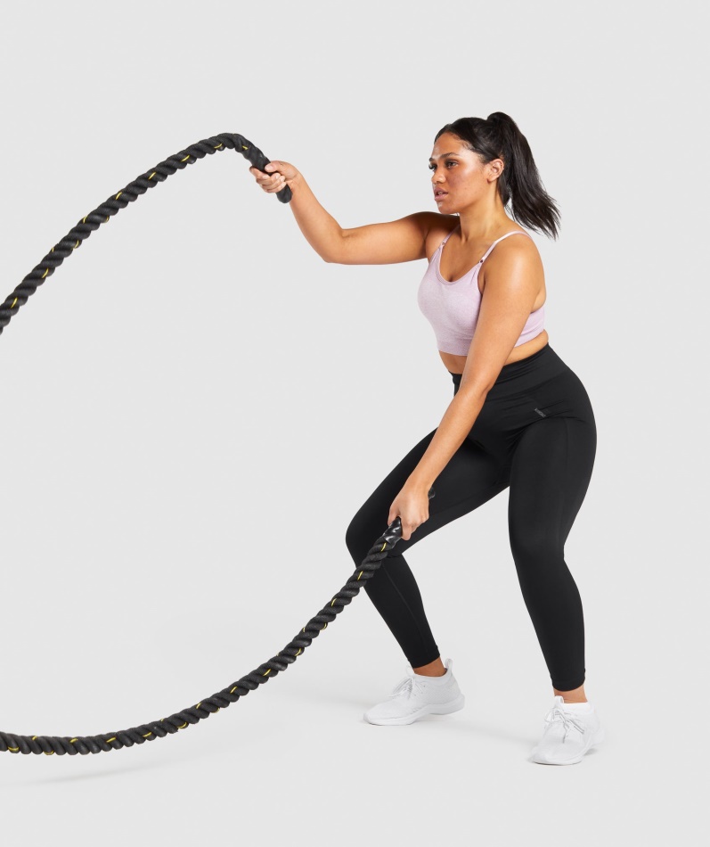Gymshark Flex Leggings Med Høy Midje Svart-kull