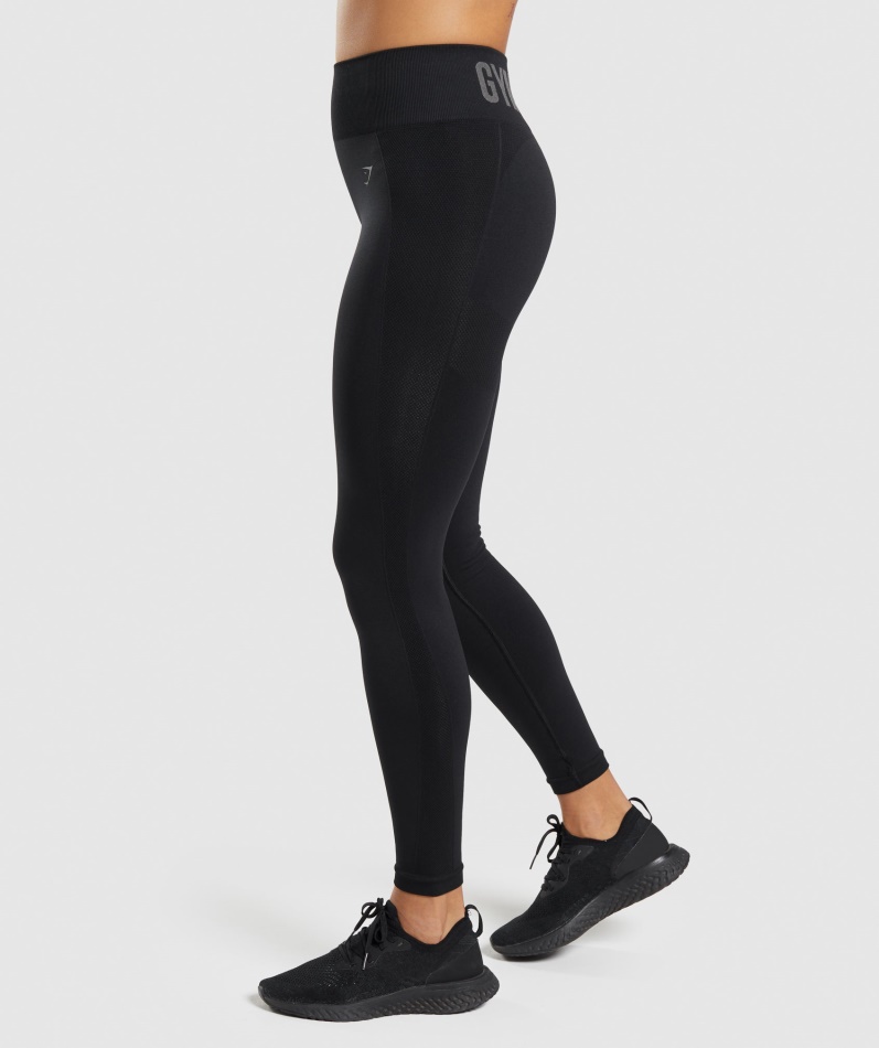 Gymshark Flex Leggings Med Høy Midje Svart